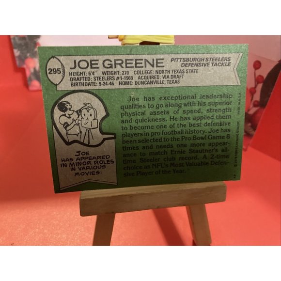1978 Topps #295 Joe Greene NM - Picture 4 of 6